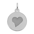 PETITE INITIAL DISC - HEART - Rembrandt Charms