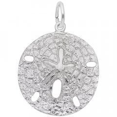 Sand Dollar Charms in Silver and Gold