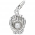 BASEBALL GLOVE WITH PEARL ACCENT - Rembrandt Charms