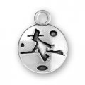WITCHY MOON Sterling Silver Charm - CLEARANCE