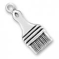 WIDE PAINT BRUSH Sterling Silver Charm - CLEARANCE