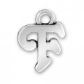 LETTER F  Sterling Silver Charm - CLEARANCE