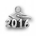 2016 GRADUATION CAP Sterling Silver Charm - CLEARANCE