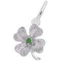FOUR LEAF CLOVER WITH BEAD ACCENT - Rembrandt Charms