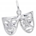 COMEDY & TRAGEDY MASKS- Rembrandt Charms