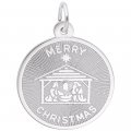 MERRY CHRISTMAS NATIVITY DISC - Rembrandt Charms