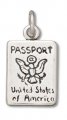 USA PASSPORT Sterling Silver Charm