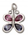 BUTTERFLY with CRYSTAL Sterling Silver Charm