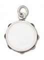 TAMBOURINE Enameled Sterling Silver Charm