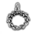 CHRISTMAS WREATH Sterling Silver Charm