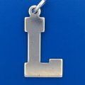 Letter L - Box Style Sterling Silver Charm