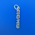 Vertical 2016 Sterling Silver Charm