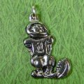 FOOTBALL PLAYER Sterling Silver Charm