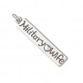 MILITARY WIFE Sterling Silver Charm