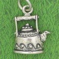 Tea Pot - Tea Kettle Sterling Silver Charm