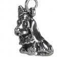 PARTY BASSET HOUND Sterling Silver Charm