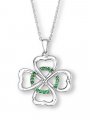 CELTIC EMERALD CZ RING Sterling Silver Pendant & Necklace