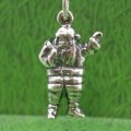 Waiving Santa Claus Sterling Silver Charm