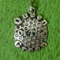 Queen of the Green Golf Ball Sterling Silver Charm