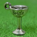 Bride's Toasting Goblet Pewter Charm