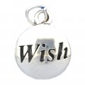 WISH DISC Sterling Silver Charm
