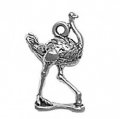 OSTRICH Sterling Silver Charm