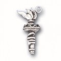 OLYMPIC TORCH Sterling Silver Charm