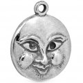 MOON FACE Sterling Silver Charm
