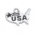 UNITED STATES of AMERICA (USA) Sterling Silver Charm