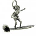 SURFER Sterling Silver Charm