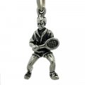 TENNIS PLAYER Sterling Silver Charm