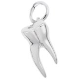 Tooth Silver Charm