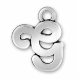 LETTER G Sterling Silver Charm - CLEARANCE