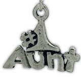 #1 AUNT Sterling Silver Charm