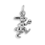 Easter Bunny Sterling Silver Charm