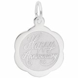 HAPPY ANNIVERSARY SCALLOPED DISC  - Rembrandt Charms