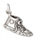 BASKETBALL SHOE Sterling Silver Charm