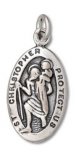 ST CHRISTOPHER MEDAL Sterling Silver Charm