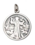 ST. FRANCIS of ASSISI Sterling Silver Charm