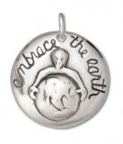 EMBRACE the EARTH Sterling Silver Charm