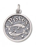 PISCES ~ INTUITIVE (Feb 19 - Mar 20) Sterling Silver Charm