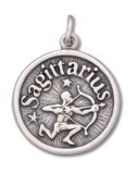 SAGITTARIUS - OPTIMISTIC (Nov 22 - Dec 21) Sterling Silver Charm