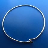SOLID WIRE STERLING SILVER BANGLE - Various Sizes