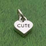 CUTE HEART Sterling Silver Charm - DISCONTINUED