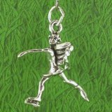 ICE SKATING GUARDIAN ANGEL Sterling Silver Charm
