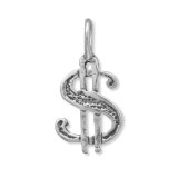 DOLLAR SIGN Sterling Silver Charm