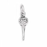 GOLF BALL with TEE Sterling Silver Charm