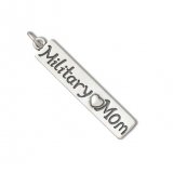 MILITARY MOM Sterling Silver Charm