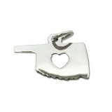 HEART is in OKLAHOMA Sterling Silver Charm
