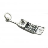 OLD SCHOOL CELL PHONE Sterling Silver Charm